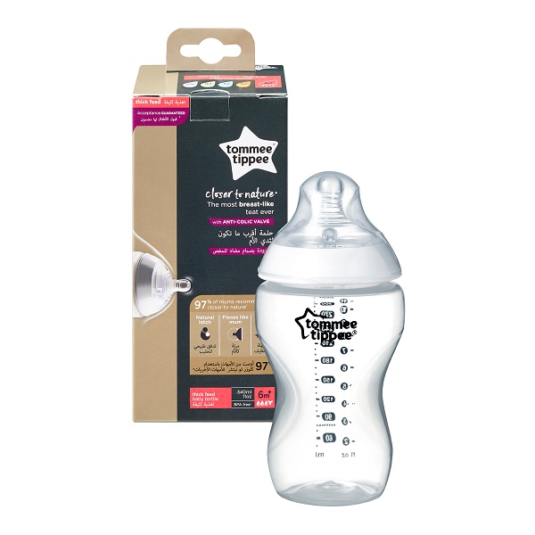 Tommee Tippee Closer To Nature Baby Bottle 260Ml 0+ Months - Tesco Groceries