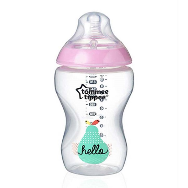 Tommee Tippee Closer to Nature Baby Bottle (3m+) Hello 340ml