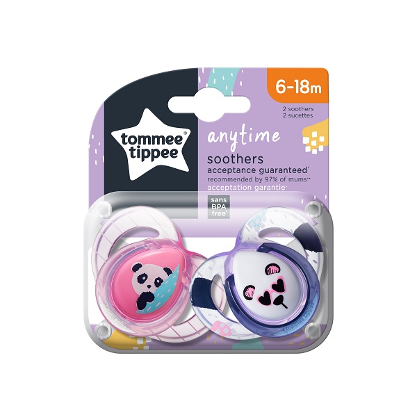 Tommee Tippee Anytime Sucette 6-18M 2uts