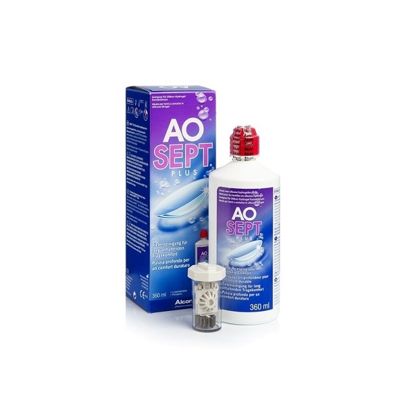 Aosept Plus Contact Lenses Solution with Hydraglyde 360ml
