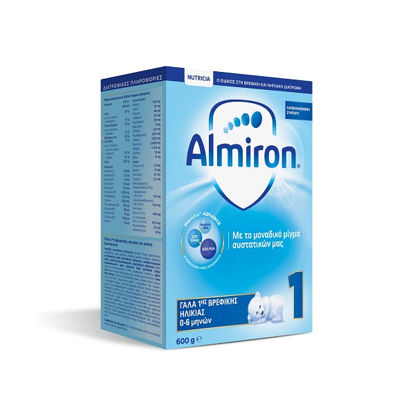 Nutricia Almiron 1 (0-6m) without Palm Oil Milk Powder 600gr