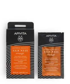 Apivita Express Beauty Shine & Revitalizing Hair Mask with Orange 20ml