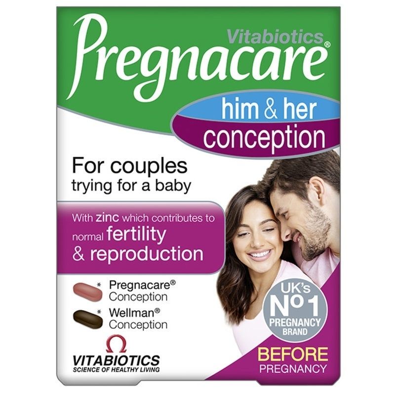 Vitabiotics Pregnacare Him Her Conception 60tabs Fotopharmacy