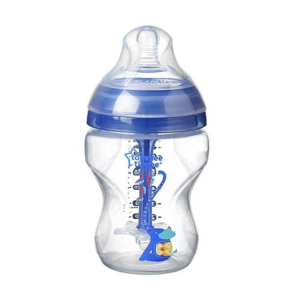 Tommee Tippee Advanced Anti-Colic Baby Bottle (0m+) – Boy 260ml