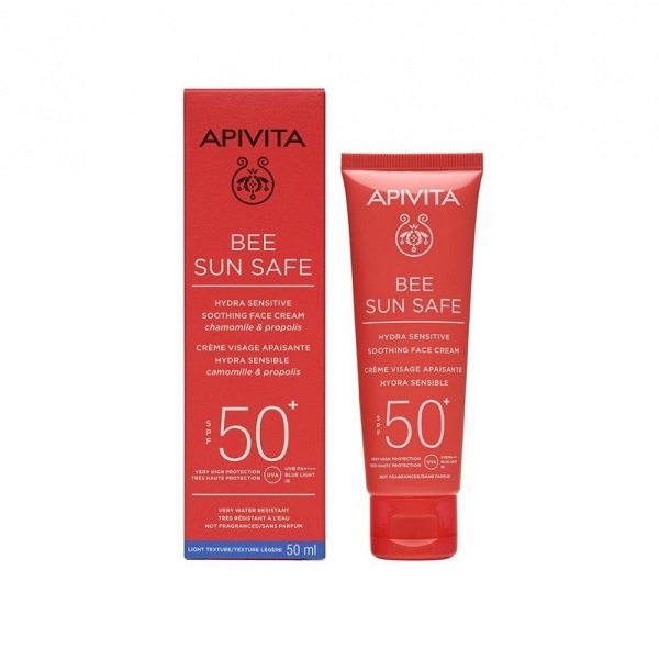 Apivita Bee Sun Safe SPF50+ Hydra Sensitive Soothing Face Cream 50ml