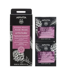 Apivita Express Beauty AHA & PHA Face Mask with Artichoke 2x8ml