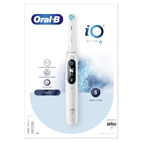 Oral-B iO Series 6 Alabaster White Electric Toothbrush