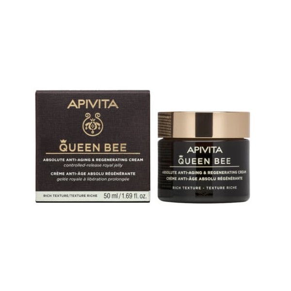 Apivita Queen Bee Absolute Anti-Aging & Regenerating Cream - Rich Texture 50ml
