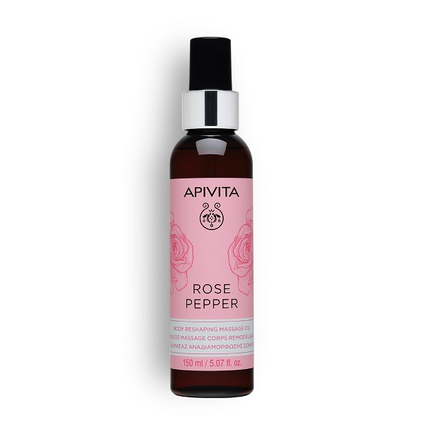Apivita Body Reshaping Massage Oil with Rose Pepper 150ml