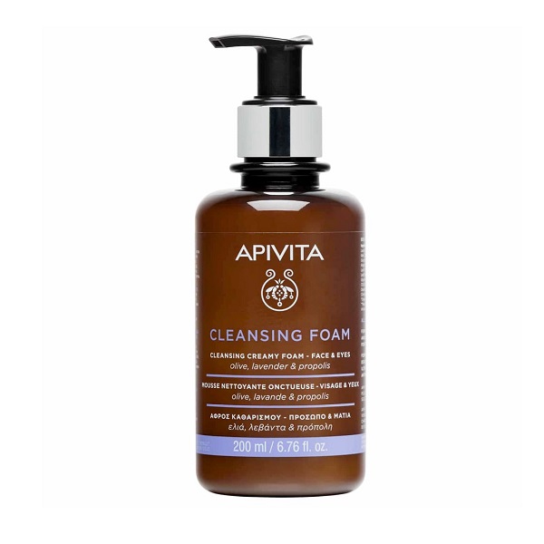 Apivita Cleansing Creamy Foam – Face & Eyes 200ml