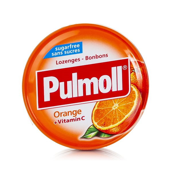Pulmoll Lozenges with Vitamin C - Orange Flavor 45gr