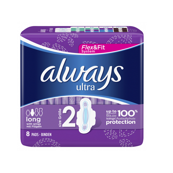 Always Promo Ultra Long (Size 2) Sanitary Pads with Wings 8pcs