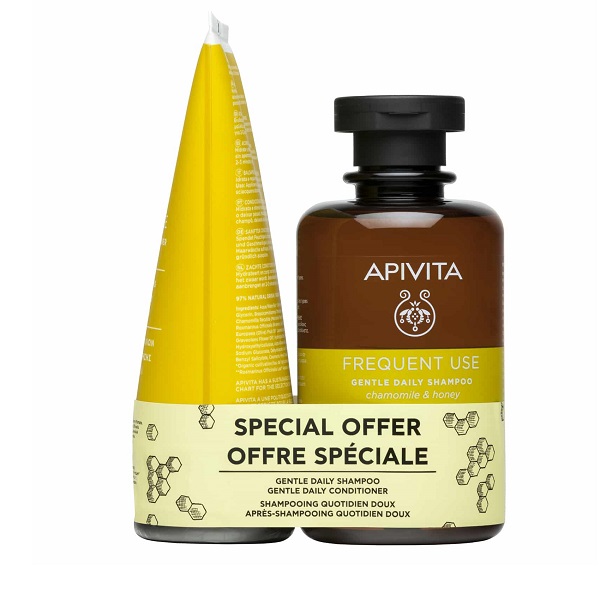 Apivita Promo Shampoo & Conditioner for Daily Use