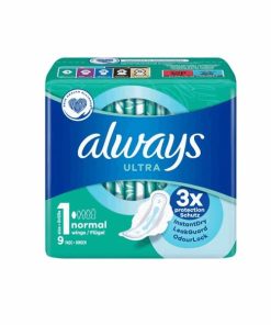 Always Ultra Normal (Size 1) Sanitary Pads with Wings 9pcs