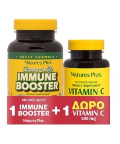 NATURES PLUS Promo Immune Booster 90TABS & FREE GIFT Vitamin C 90TABS