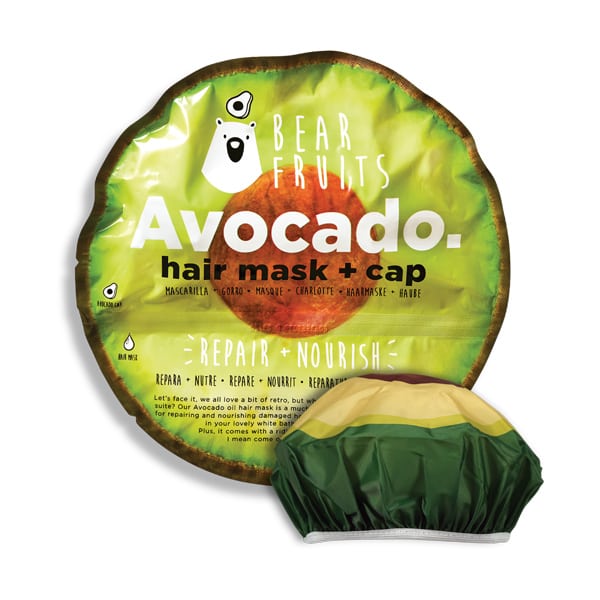 Bear Fruits Avocado Hair Mask 20 ml Repair & Nourish & Cap