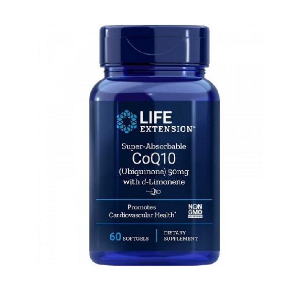LifeExtension Super-Absorbable CoQ10 with d-Limonene 50mg 60softgels
