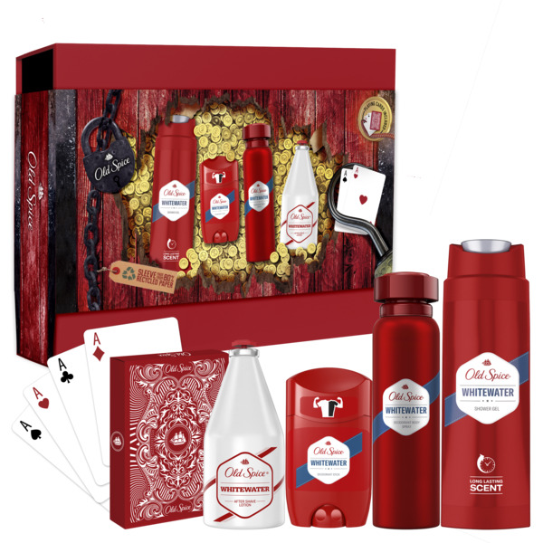 Old Spice Whitewater Pirate Card Box Gift Set for Men