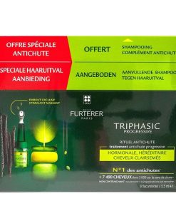 Rene Furterer Promo Triphasic Progressive Anti-Hair Loss Treatment 8x5 ml & Triphasic Shampoo 100ml