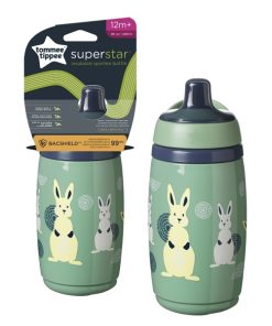 Tommee Tippee Superstar Sportee Insulated Water Bottle Green 266ml