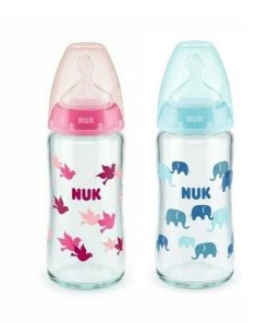 Nuk Baby Bottle First Choice Plus Glass (0-6m) 240ml