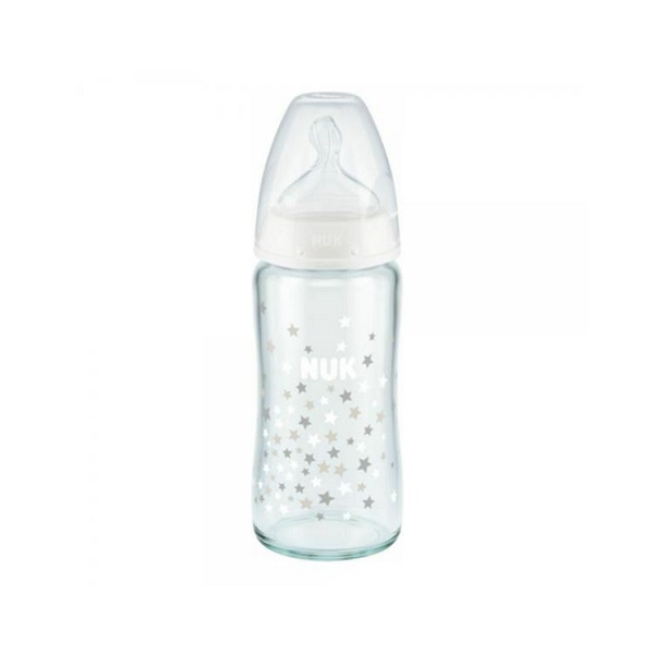 Nuk Baby Bottle First Choice Plus Glass 240ml