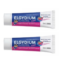 Elgydium Kids Red Berries Toothpaste Ages(2-6) 2x50ml