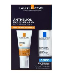 La Roche Posay Promo Anthelios SPF50+ UVmune 400 Hydrating Cream 50ml & Eau Thermale 50ml