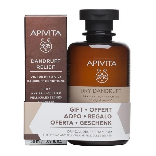 Apivita Anti-Dry & Anti-Dandruff Oil + Gift Anti-Dry Shampoo