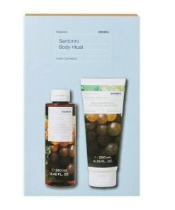 Korres Santorini Body Ritual - Santorini Grape Shower Gel 250ml & Body Milk 200ml