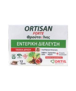 Ortis Ortisan Forte Fruits & Fibers Intestinal Transit Quick Action 12tabs