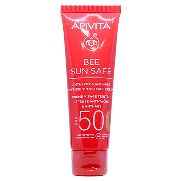 Apivita Bee Sun Safe Anti-Spot & Anti-Age Defense Tinted Face Cream SPF50 50ml