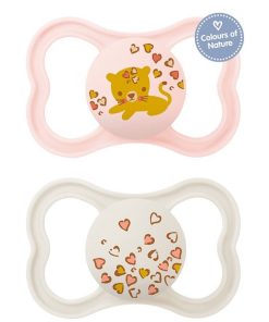 MAM Air 215S Silicone Pacifier Girl (6-16m) 2pcs