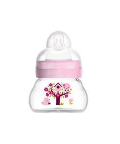 MAM Feel Good 380S Baby Glass Bottle Girl (0m+) 90ml