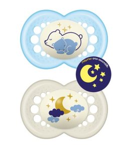 MAM Night 260S Silicone Pacifier Boy (16m+) 2pcs