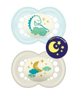 MAM Night 260S Silicone Pacifier Boy (16m+) 2pcs