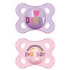 MAM Ι Love Daddy 115S Silicone Pacifier Girl (2-6m) 2pcs