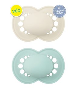 MAM Original Colors of Nature 178S Silicone Pacifier Unisex (6-16m) 2pcs