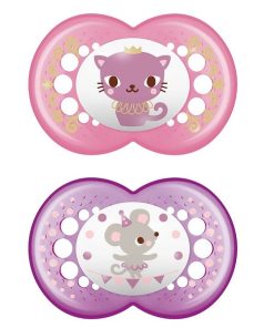 MAM Original 250S Silicone Pacifier Girl (16m+) 2pcs