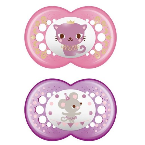 MAM Original 250S Silicone Pacifier Girl (16m+) 2pcs