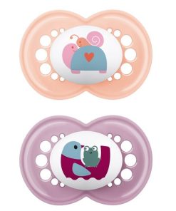 MAM Original 150S Silicone Pacifier Girl (6-16m) 2pcs