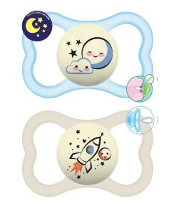 MAM Supreme Night 298S Silicone Pacifier Boy (16m+) 2pcs