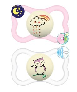 MAM Supreme Night 298S Silicone Pacifier Girl (16m+) 2pcs