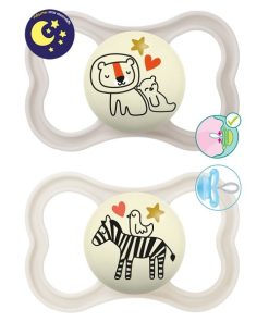 MAM Supreme Night 148S Silicone Pacifier Unisex (2-6m) 2pcs