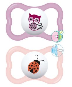 MAM Supreme 295S Silicone Pacifier Girl (16m+) 2pcs