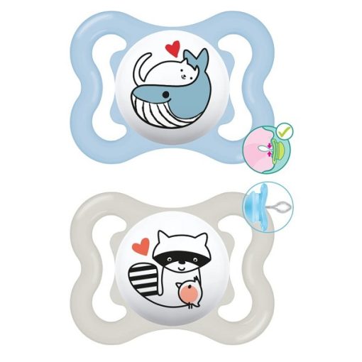 MAM Supreme 145S Silicone Pacifier Boy (2-6m) 2pcs