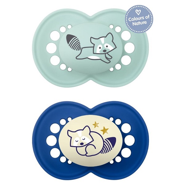 MAM Day & Night 274S Silicone Pacifier Boy (16m+) 2pcs