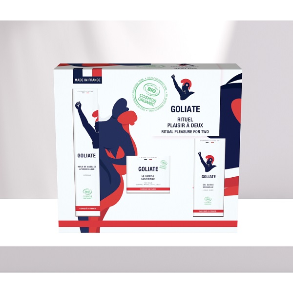 Goliate Ritual Box for Two with Massage Oil 100ml, Lubricant 100ml & Edible Cream 50ml