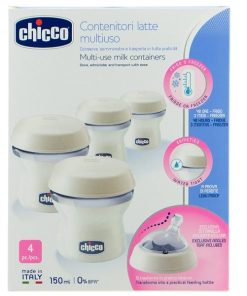 Chicco Multi-use Milk Containers Natural Feeling 4pcs