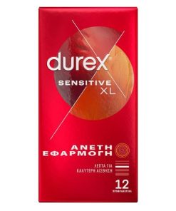 Durex Sensitive XL Comfortable Applied 12pcs